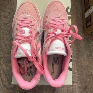 Adidas Breaknet Sleek Athletic Shoes (Pink)